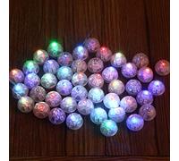Uinfhyknd 10pcs Mini boule ronde Led ballon lumières RGB SanValentino Flash pour lanterne Noël Décoration de mariage Multicolore