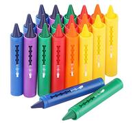 Uinfhyknd 18 PièCes Salle de Bain Crayon EffaçAble Graffiti Jouet Lavable pour Enfants Bain CréAtif Jouet éDucatif Crayons