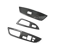 Uinfhyknd 3 Pièces pour 2011-2017 Fibre de Couvercle Décoratif Panneau de Bouton Commutateur de Levage de Fenêtre Décoration d'intérieur