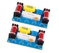 Uinfhyknd -338 Lot de 2 diviseurs de fréquence audio 1 3 + milieu de gamme + Bass Crossover Speaker Filtre pour haut-parleur de 8 pouces DIY