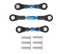 Uinfhyknd 3PCS de Direction en Métal de Liaison Tirante pour -01 TT01 1/10 Accessoires pour Pièces de Mise à Niveau pour RC, Bleu