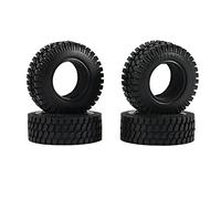 Uinfhyknd 4 Pièces 75MM 1,55 Pouces Pneus de Roue en Caoutchouc pour RC Voiture à Axial Jr 90069 D90 CC01 LC70 JIMNY
