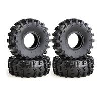 Uinfhyknd 4 PièCes SéRies 150MM 2.2 Caoutchouc Gros Pneus Pneus de Roue pour 1/10 TéLéCommandéE Chenille Voiture Axial Wraith SCX10 Capra TRX4 TRX6 D90