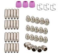 Uinfhyknd 46Pièces pour SG-55-60 WSD-60 Kit de Consommables de Coupeur de Plasma Kit de Consommables Torche de Coupe de Plasma Buses de Couvercle de Protection