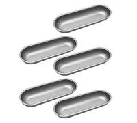 Uinfhyknd 5 Pièces Hot Dog Moule Moule en Acier au Saucisse Antiadhésive Bakeware Ovale Hot Dog Sandwich Plaque de cuisson pour DIY Outil Pain Fait Maison