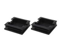 Uinfhyknd 75 mm x 75 mm bouchons carrés dans les inserts pour tubes inserts de fermeture 2 pièces
