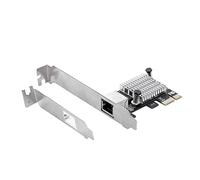 Uinfhyknd Adaptateur pour carte réseau Gigabit PCIEx1 2,5 G avec carte contrôleur LAN RJ45 A 1 port 2500 Mbps PCIe 2,5 Go Ethernet