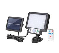 Uinfhyknd Applique Murale Fendue Solaire à LED 3 Modes Lampes à Capteur de Mouvement éTanches avec TéLéCommande éClairage Public de Jardin Lampe Solaire