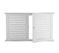 Uinfhyknd Boîtes de rangement pour routeur WiFi sans fil Support de câble Support de fil Étagère de panneau de prise pour accrocher au mur - Double porte