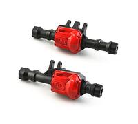 Uinfhyknd Boîtier d'essieu en métal et coque d'essieu 300 g pour -4 TRX4 1/10 RC Crawler Pièces de mise à niveau de voiture, noir