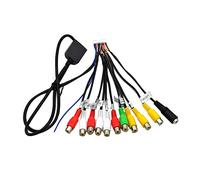 Uinfhyknd Câble de sortie RCA pour autoradio stéréo de voiture - Adaptateur auxiliaire - Caisson de basse/amplificateur - 3,5 mm - femelle - 20 broches - Faisceau pour unité principale Carplay