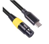 Uinfhyknd Câble USB C XLR Type C XLR 3 Connecteur de Câble Micro Câble de Données Audio Ordinateur 3 Mètres