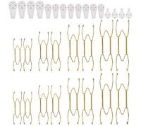 Uinfhyknd Cintres pour assiettes murales 6 8 10 12 pouces, cintres pour assiettes murales, crochets pour assiettes décoratifs, porte-assiettes murales invisibles