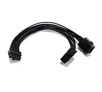 Uinfhyknd Double Câble d'alimentation de Carte VidéO GPU 6 Broches à Mini 12 Broches pour SéRie RTX30 3070 3080 3090, 7,8 Pouces (20 Cm)