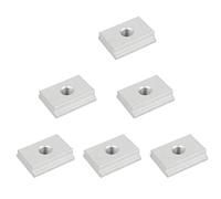 Uinfhyknd Écrous Fente en T de 6 Pièces, Écrous de glissière Rail en T M6, Écrous Fente Aluminium, Écrous de Coulissage, Écrous de Fente pour Meubles pour Fixation Fente