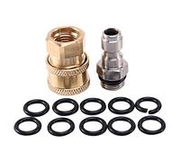 Uinfhyknd Ensemble d'adaptateurs pour nettoyeur , kit de déconnexion de 1/4 pouce O-Ring 10 pièces 5000