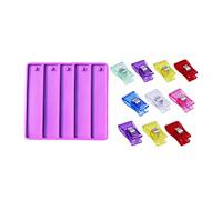 Uinfhyknd Extracteur de cartes de crédit, moule en résine de silicone, 10 couleurs, cartes bancaires en acrylique, cartes pour ongles longs