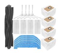 Uinfhyknd Filtre de Brosse Latérale Brosse Principale et Kits de Pièces de Rechange de Chiffon de Vadrouille pour Aspirateur Robot Intelligent Q11