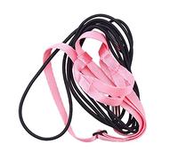 Uinfhyknd Harnais et Laisse pour Oiseaux, Laisse pour Harnais RéGlable pour Perroquet - Corde de Dressage pour Animaux de Compagnie Anti-Morsures Harnais et Laisse pour Vol en Extérieur (P)