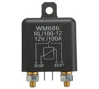 Uinfhyknd Interrupteur marche/arrêt 12 V 100 A 4 relais de charge divisée pour bateau van noir