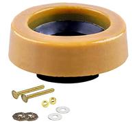 Uinfhyknd Kit d'anneaux de cire pour toilettes d'évacuation au sol avec bride et