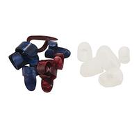 Uinfhyknd Kit de guitare comprenant 8 pics de pouce et de doigts pour guitare (métal et celluloïd bleu), 5 protections de doigts transparentes pour la guitare