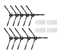 Uinfhyknd Lot de 10 brosses latérales + 4 filtres HEPA pour Briciola 2711 2712 2713 2717 2717 ROBOT Accessoires de nettoyage