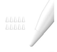 Uinfhyknd Lot de 10 coques de protection en silicone pour stylet tactile 1st 2nd Blanc