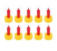 Uinfhyknd Lot de 10 tétines en silicone pour tétines, agneau, mouton, chiot, pour chien, veau, bouteille de