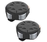 Uinfhyknd Lot de 2 distributeurs de pièces - Coffret portable pour pièces de monnaie avec clip - Porte-monnaie Minimaliste pour collecte de pièces - Noir