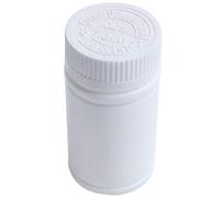Uinfhyknd Lot de 3 flacons de médicaments vides en plastique Blanc