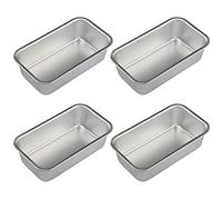 Uinfhyknd Lot de 4 moules anti-adhésifs rectangulaires en alliage d'aluminium pour ustensiles de cuisine