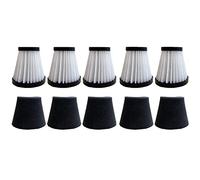 Uinfhyknd Lot de 5 filtres de rechange compatibles pour aspirateur portable style F117, comparer les pièces AD40117