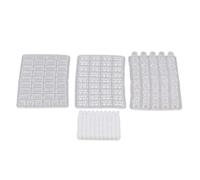 Uinfhyknd Moule à briques miniatures échelle 1/16, lot de 4 moules de briques de simulation Kit DIY pour accessoires de paysage de table
