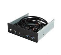 Uinfhyknd Panneau Interne du Boîtier de L'Ordinateur de Bureau de 5,25 Pouces HUB USB 2 Ports USB 3.0 Et 2 Ports USB 2.0 avec Connecteur Audio À 20 Broches du Port Audio HD