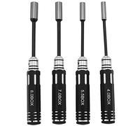 Uinfhyknd Pilote RC outil 4PCS Hex vis écrou hexagonal clé à douille roue Spanner 4.0/5.5/7.0/8,0 mm pour Daily manuels et RC Avion quadcopter FPV Drones