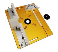 Uinfhyknd Plaque d'Insertion Table Routeur Calibre pour Coupes Obliques pour Bancs de Travail Du Bois de Banc Multifonctionnel Tondeuse Machine de Gravure B