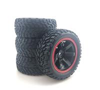 Uinfhyknd pour 1:10 par Pneus en Caoutchouc 75Mm et Jantes pour 1/10 94123 RC sur route