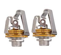 Uinfhyknd Prise pour prise stéréo de 2,35 mm, 6,35 mm, prise pour basse électrique, sortie pour guitare, pièces de guitare