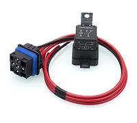 Uinfhyknd Relais Automobile éTanche 60/80 Amp 12 Volts avec Queue de Cochon 5 Broches Relais 12 AWG Robustes pour Bateaux Voitures de Ventilateur Automatique