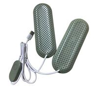Uinfhyknd Séchoir à Chaussures, Séchoir à Chaussures USB Portable Désodorisation de Synchronisation Intelligente Séchoir Bottes Chaussures Chauffe-Chaussures USB Hiver 2, vert, Talla Única