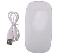 Uinfhyknd Souris d'ordinateur sans fil Bluetooth rechargeable fine et ergonomique pour PC (blanc)