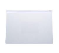 Uinfhyknd Transparent Blanc Tamano A5 Papier Curseur Fermeture Éclair Dossiers Fichiers 20 Pcs