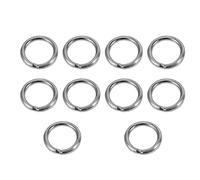 Uinfhyknd x 30mm en acier inoxydable cerclage O rond soudé auto-gène anneaux 10 pièces