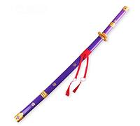 Uing Épée en Bois de Tueur pour Roronoa Zoro, Katana Japonais, Fans d'Anime, Fait à la Main, Anime Cosplay, épées, Bois Exquis, Objets de Collection, Purple