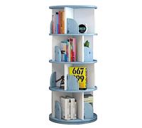 UINGBPXT Bibliothèque d'angle rotative à 360 ° - Bibliothèque à plusieurs niveaux - Simple à poser au sol - Pour salon, étude, bibliothèque - Affichage parfait