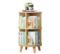 UINGBPXT Bibliothèque d'angle rotative à 360° en bois massif multicouche pour économiser de l'espace pour la maison, le bureau, la bibliothèque, affichage parfait