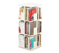 UINGBPXT Bibliothèque d'angle rotative à 360° - Grande capacité - 2/3/4 niveaux - Étagère de livres de grande capacité - Affichage parfait