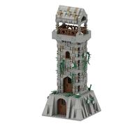 UINOFER Kit de blocs de construction pour scène militaire, modèle d'architecture de bases militaires DIY, architecture de maison militaire WW2, accessoires compatibles 75387 (tour forestière)