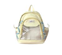 UINSUE Ita Backpack Grand sac à dos kawaii d'inspiration japonaise en nylon à double sangle Idéal pour les voyages et un usage quotidien, jaune, S, Mode